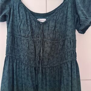 Hollister green midi dress